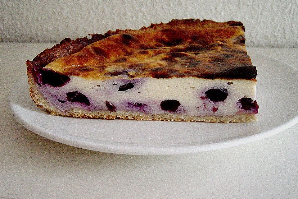 Käsekuchen mit Blaubeeren