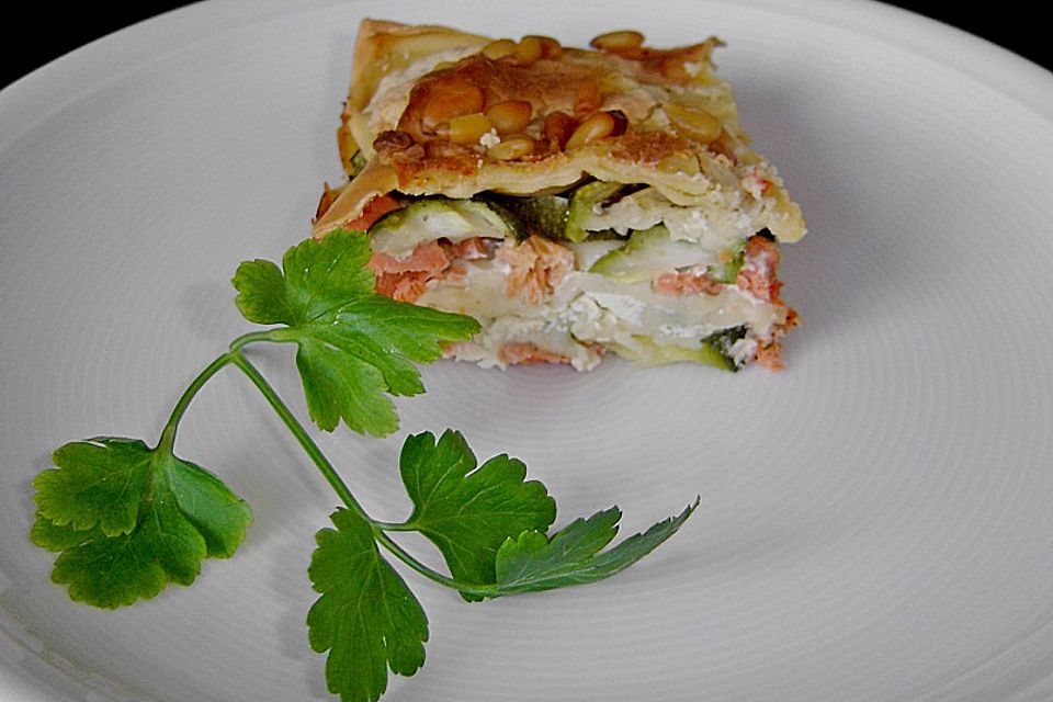 Lachs - Zucchini - Lasagne