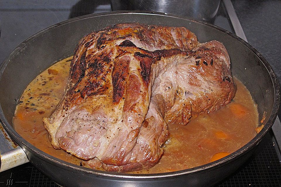 Schweinebraten mit Biersauce