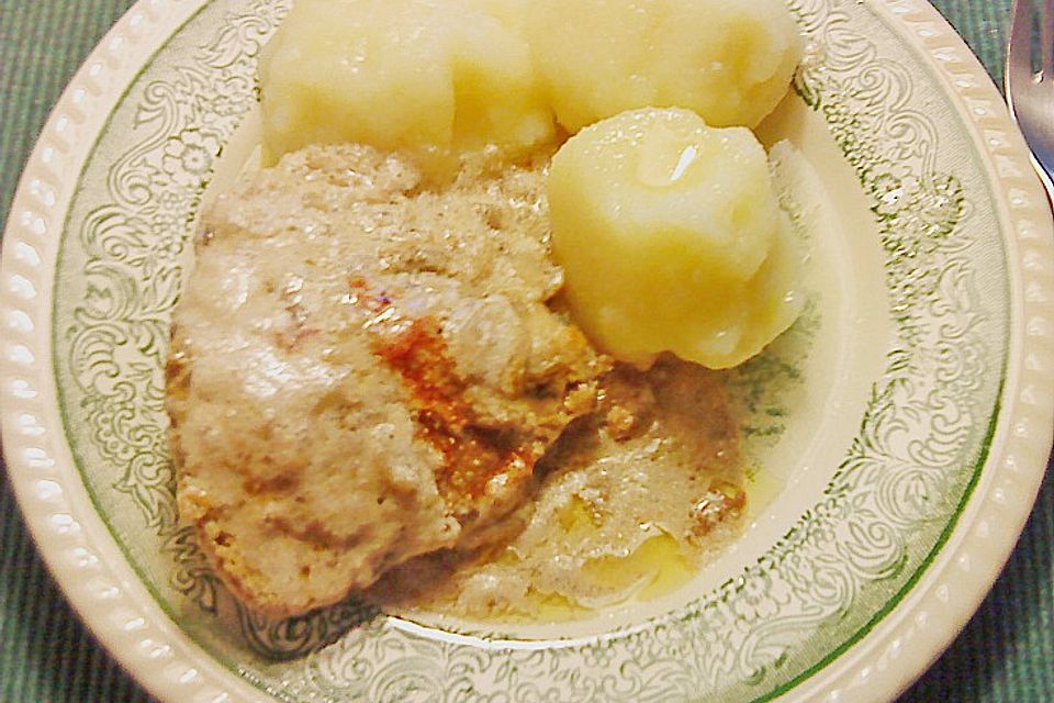 Schweineleber in Rahmsoße