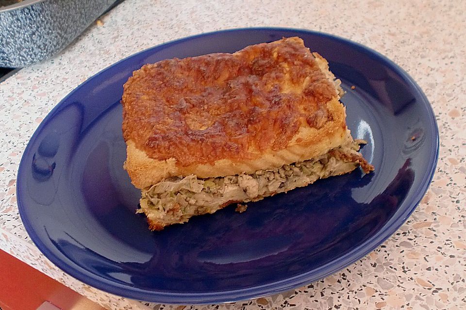 Hackfleisch - Brot - Auflauf