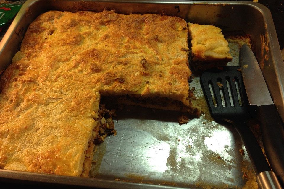 Hackfleisch - Brot - Auflauf