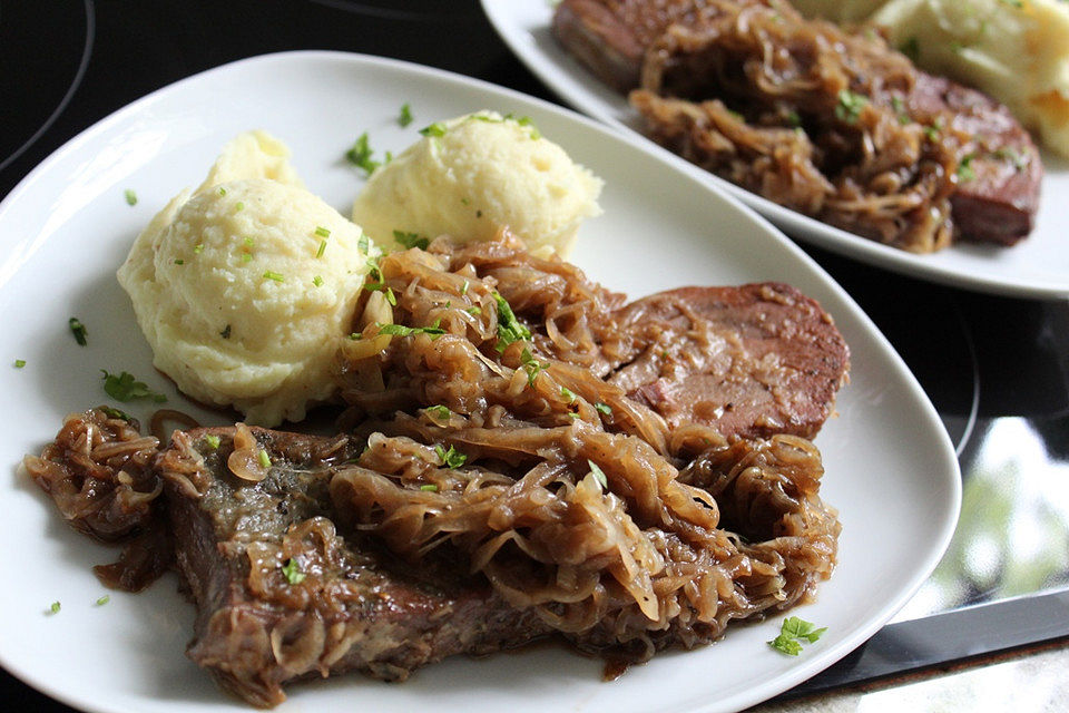 Thunfisch - Zwiebel - Steak