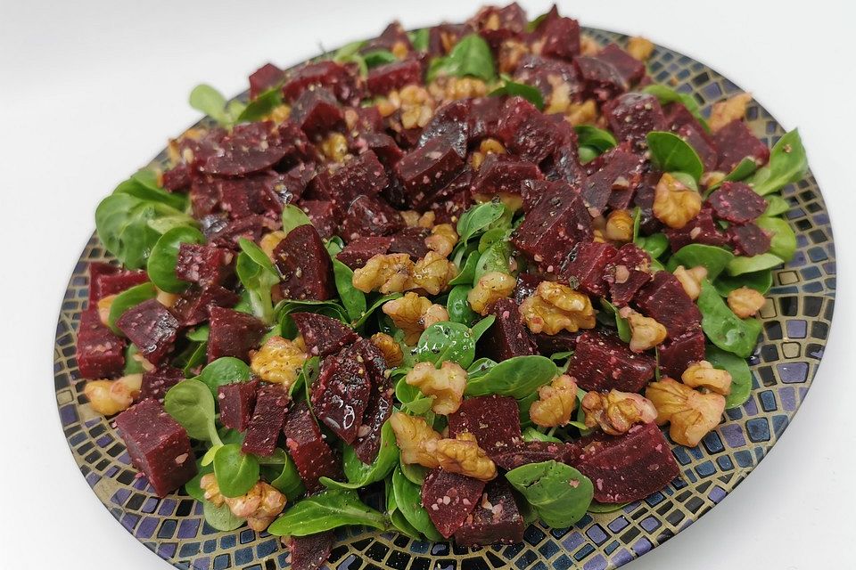 Feldsalat mit Roter Bete