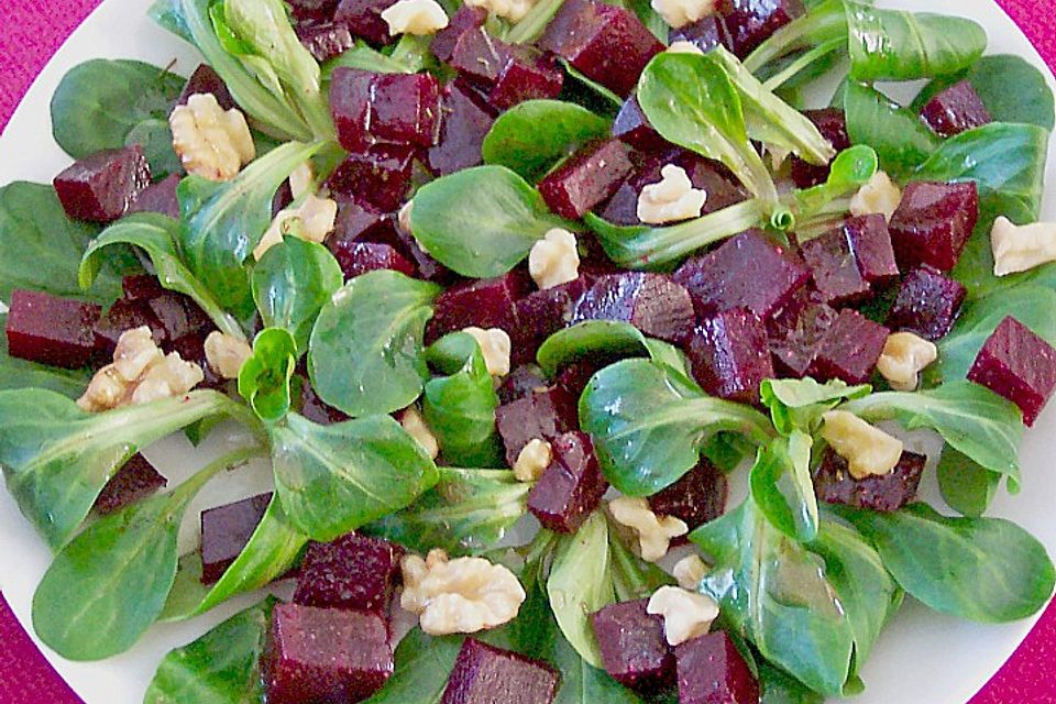 Feldsalat mit Roter Bete