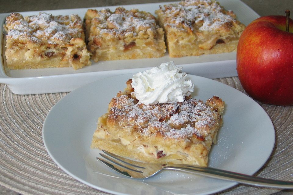 Apfel - Rahmstreuselkuchen