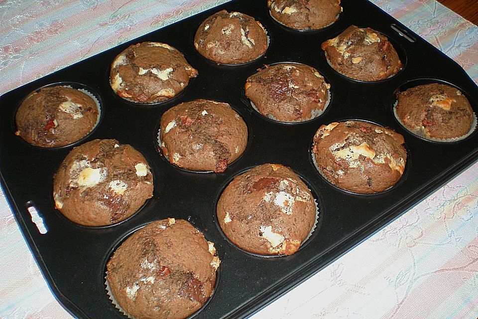 Triple Chocolate Chip Muffins