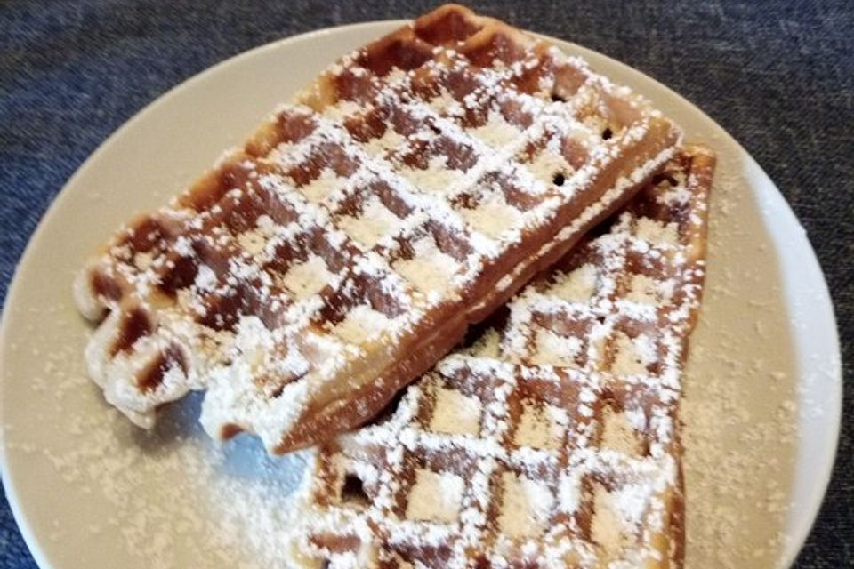 Leckere Hefewaffeln