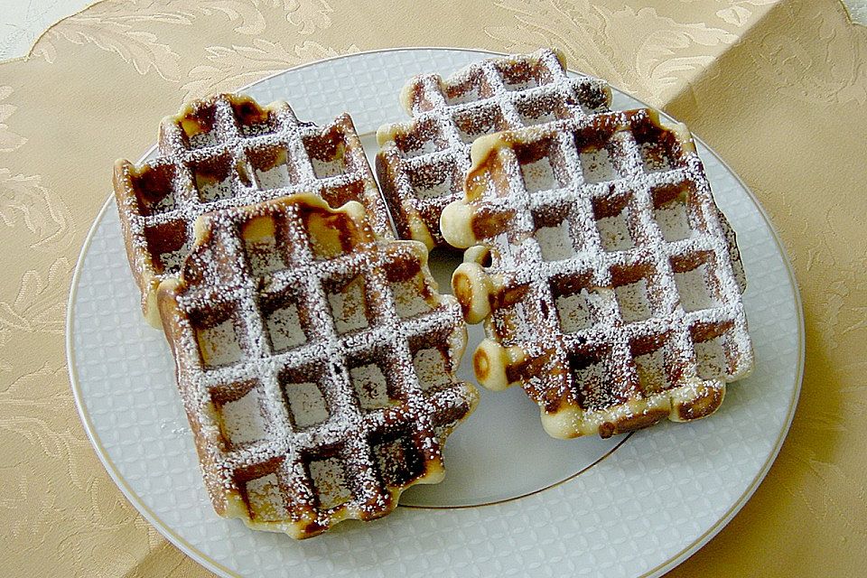 Leckere Hefewaffeln