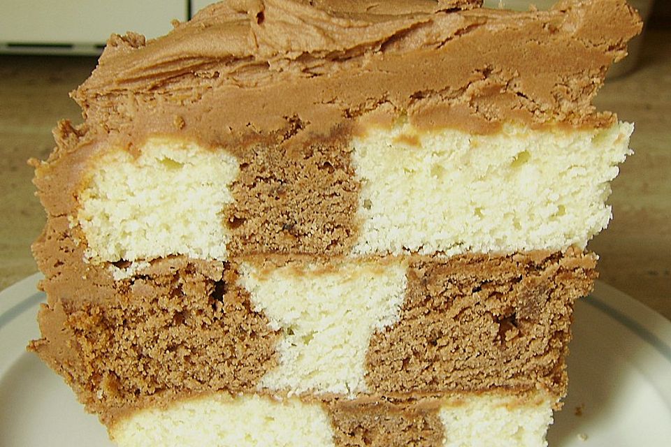 Kleine Schachbrett - Torte