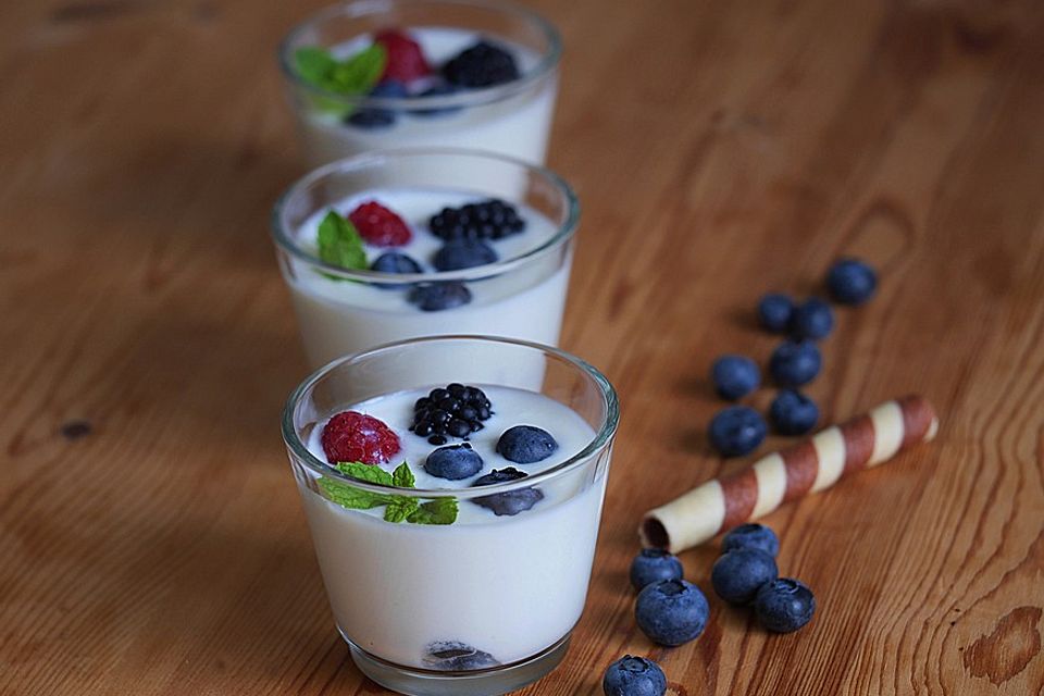 Ricotta - Vanillecreme mit Beeren