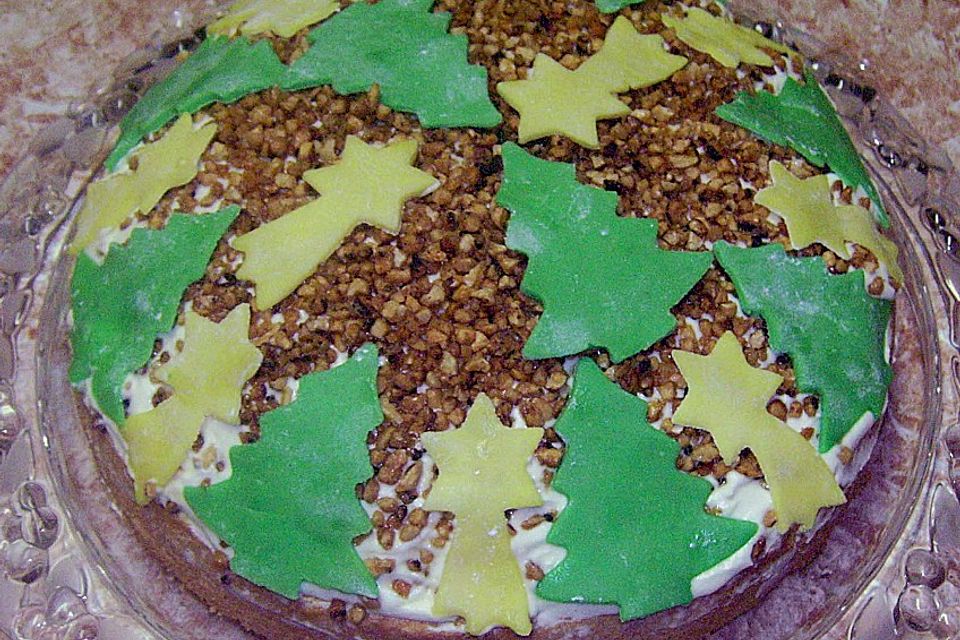 Mascarponetorte mit Mandelkrokant