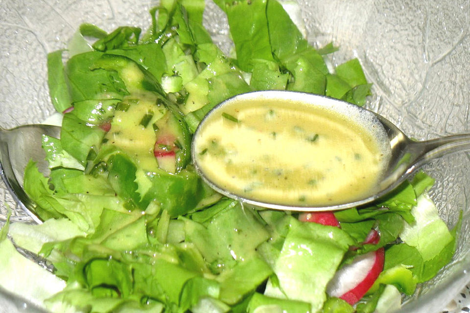 French - Dressing mit Kräutern