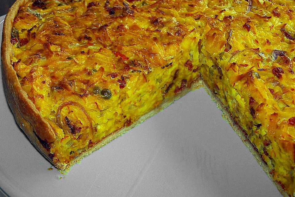 Kürbisquiche