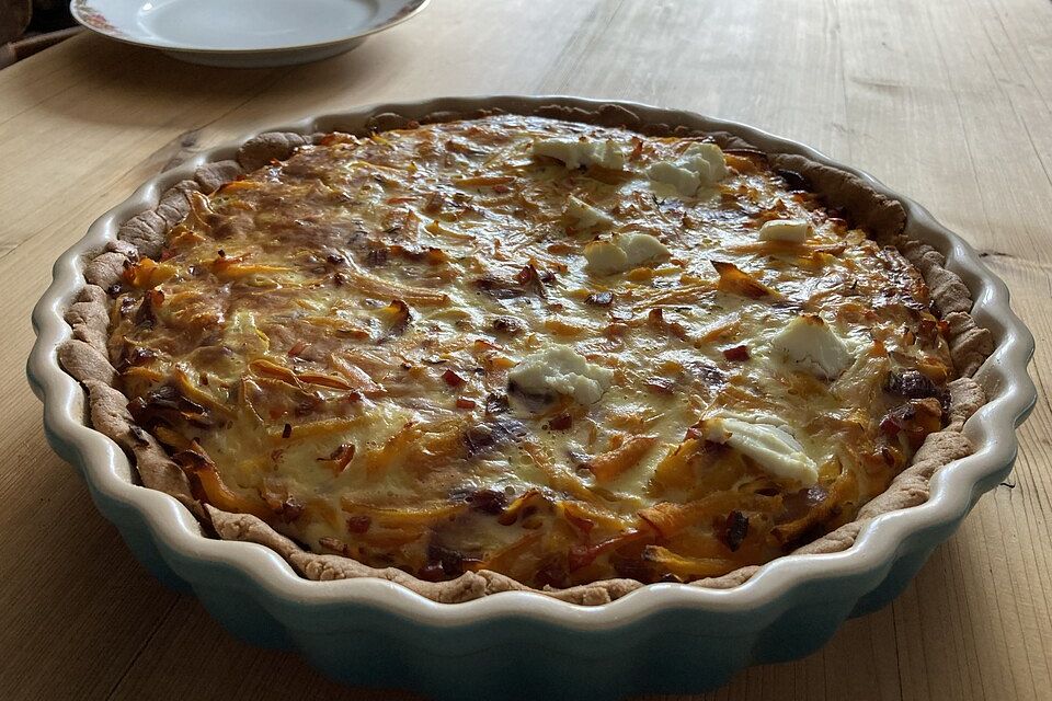 Kürbisquiche