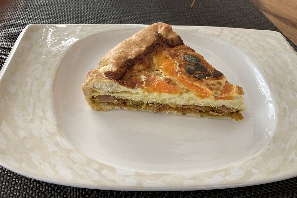 Kürbisquiche