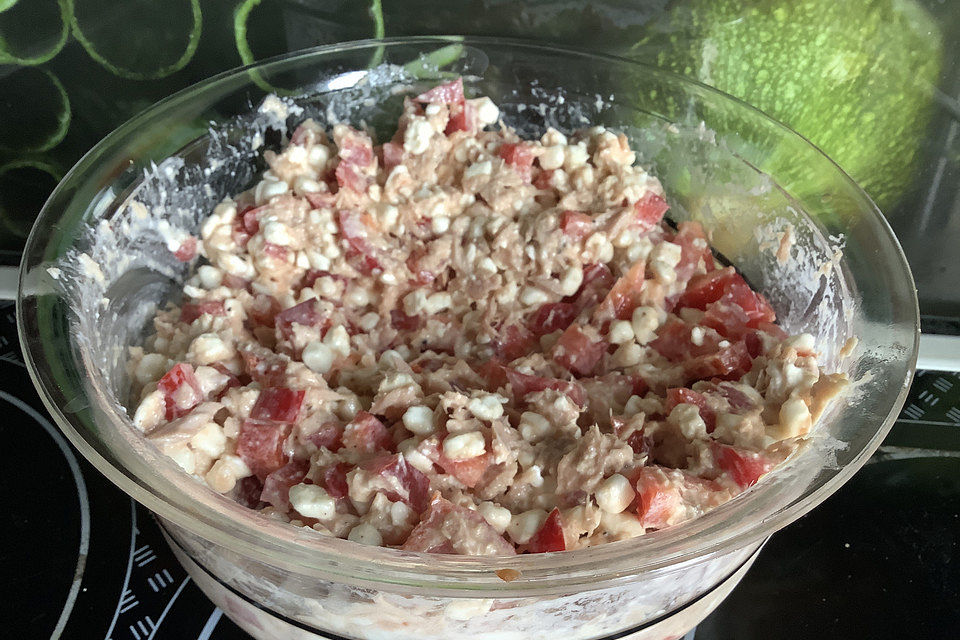 Thunfischsalat mit Hüttenkäse