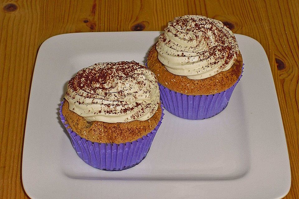 Tiramisu - Cupcakes mit  Mascarponecreme