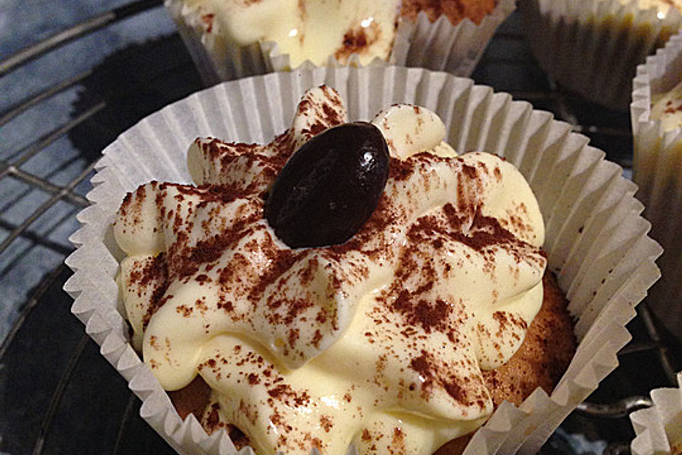 Tiramisu - Cupcakes mit  Mascarponecreme