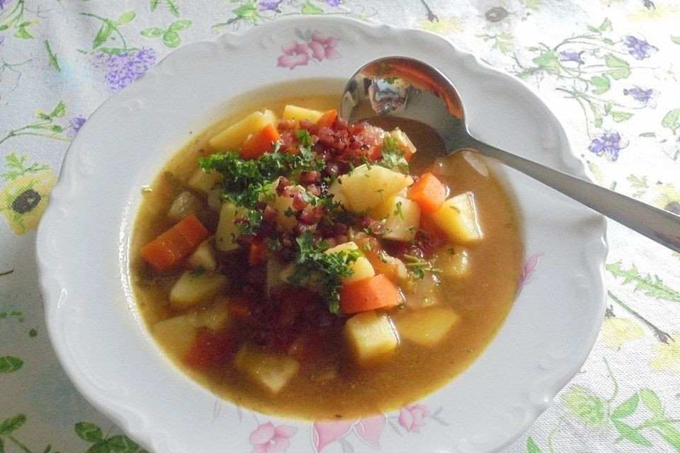 Bunte Kartoffelsuppe