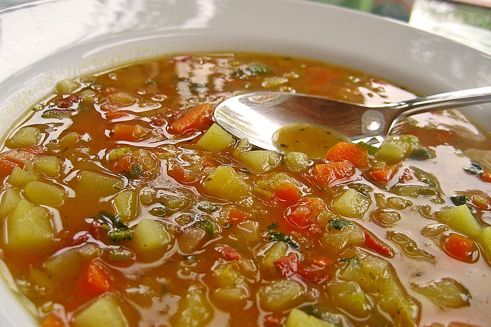 Bunte Kartoffelsuppe