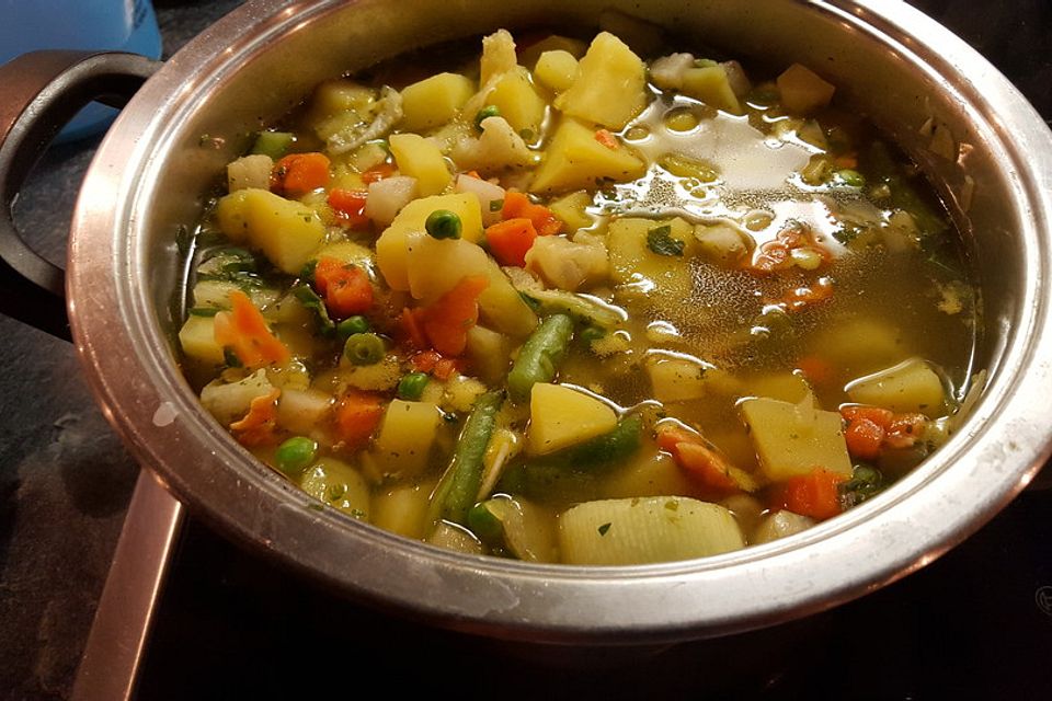 Bunte Kartoffelsuppe