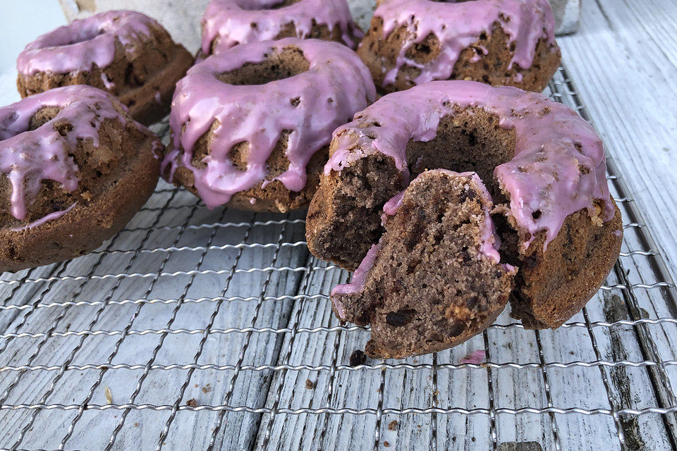 Rotwein - Schokoladen - Muffins