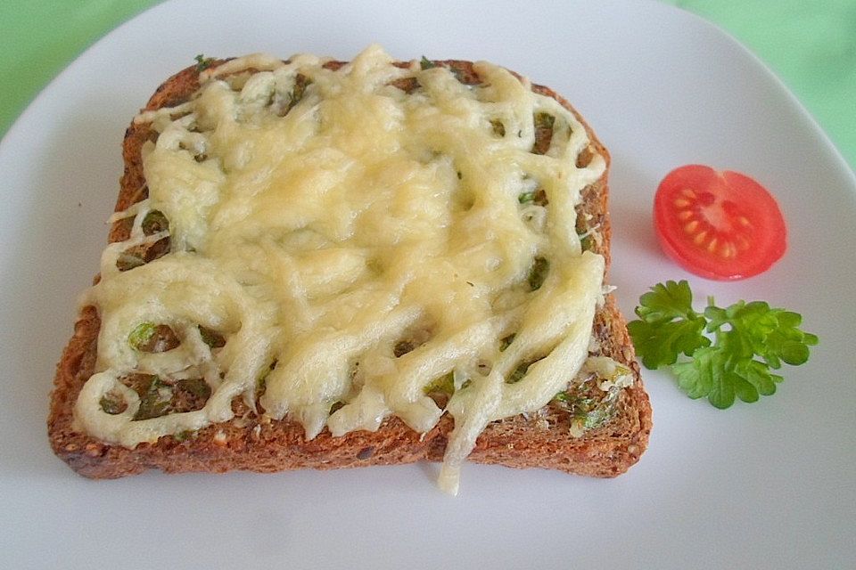 Knoblauch - Käsebrot