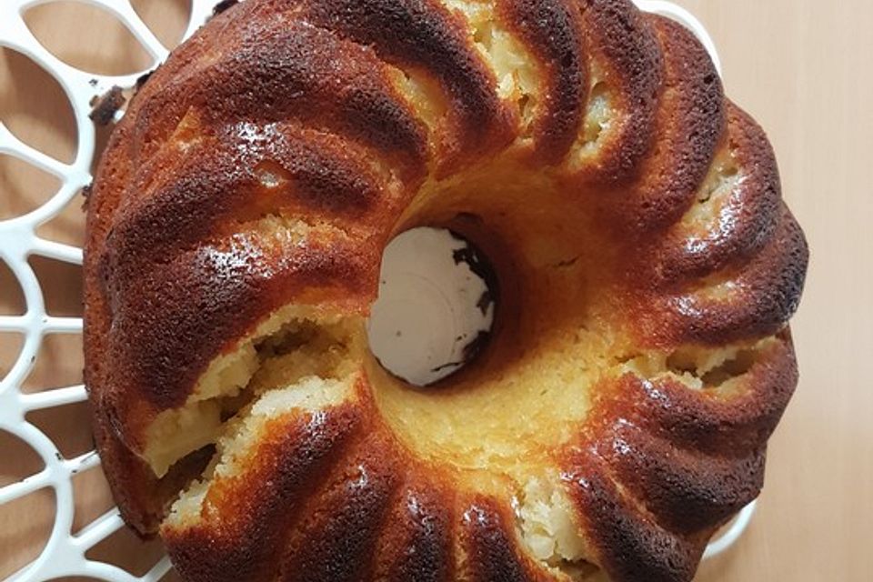 Topfkuchen mit Äpfeln, ruckzuck