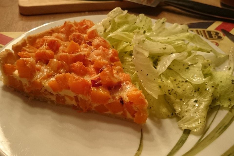 Kürbis-Quiche