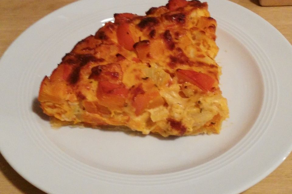 Kürbis-Quiche