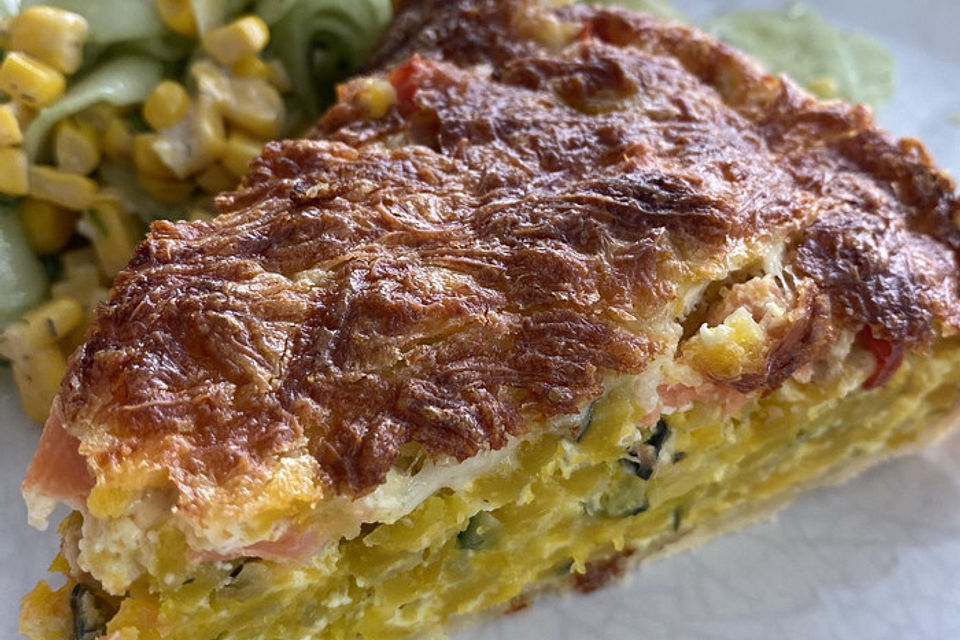 Kürbis-Quiche