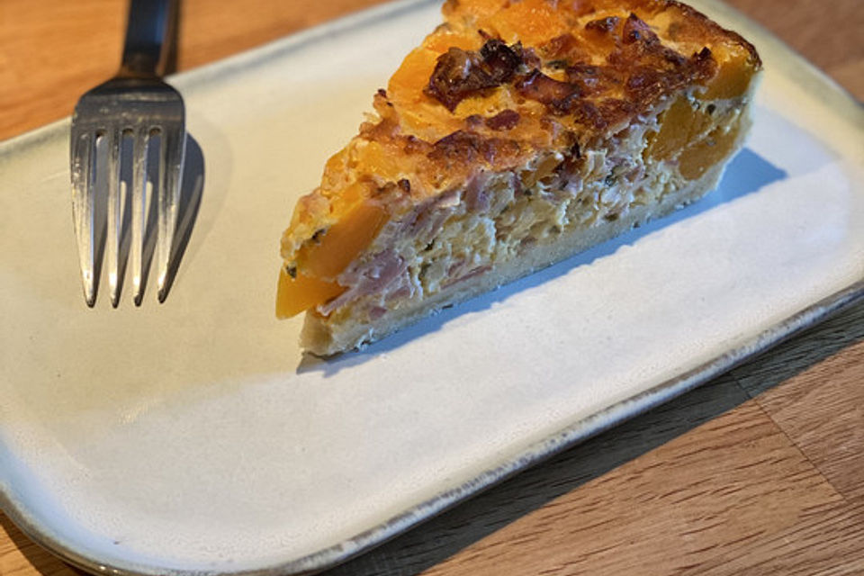 Kürbis-Quiche