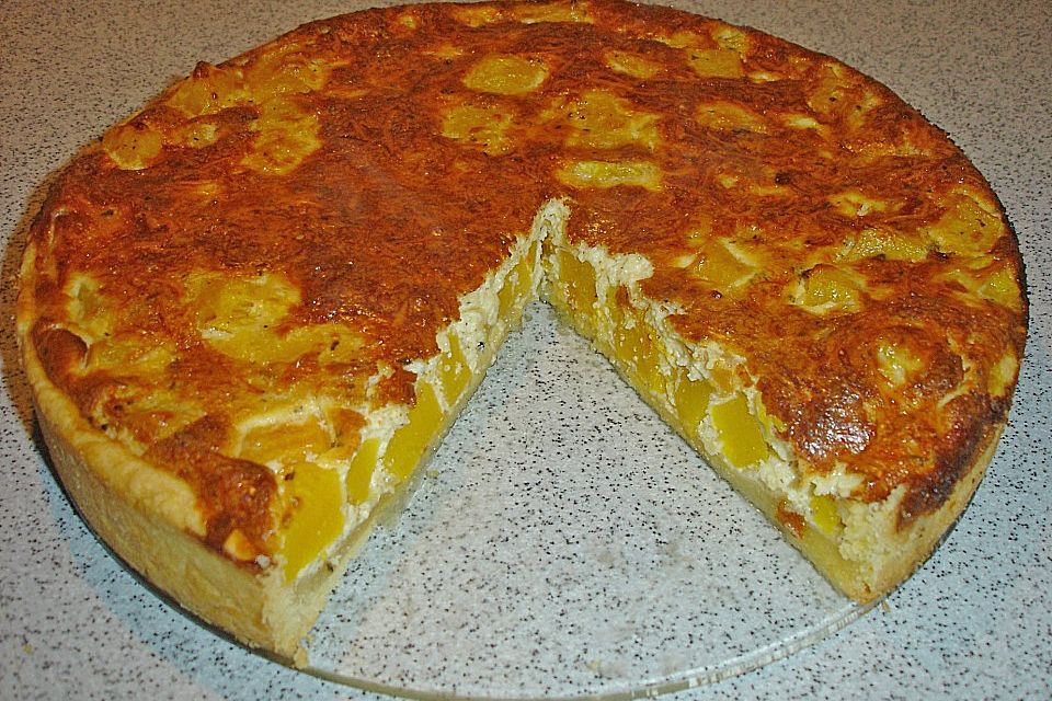 Kürbis-Quiche