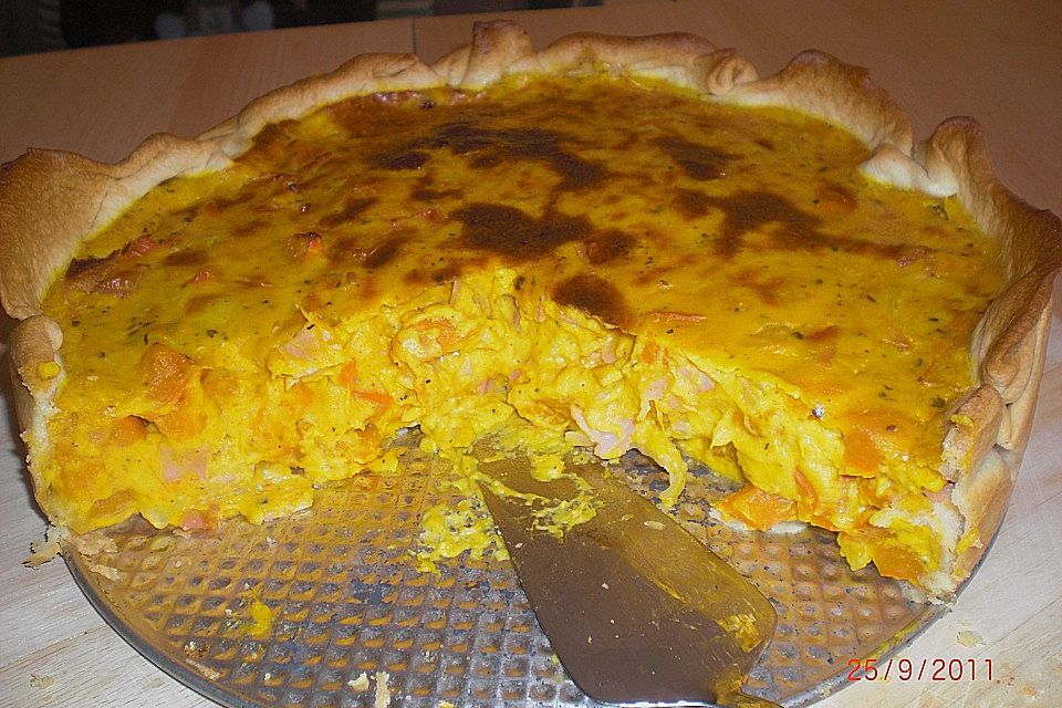 Kürbis-Quiche