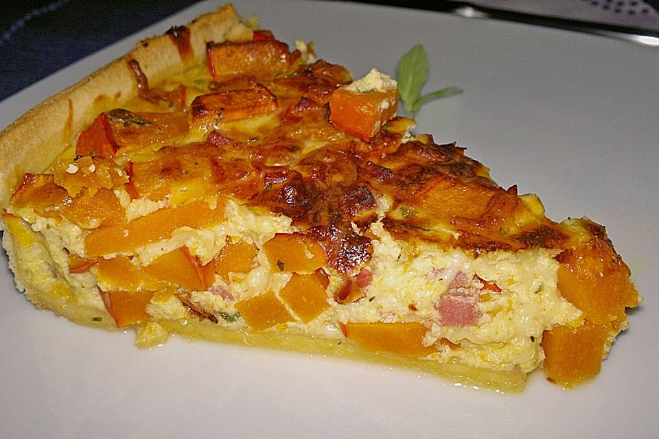 Kürbis-Quiche