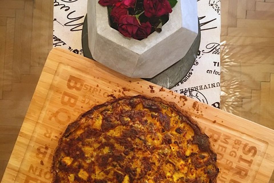 Kürbis-Quiche