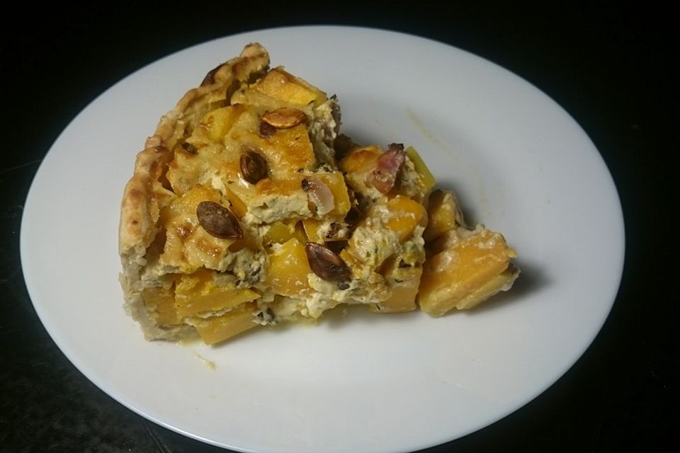 Kürbis-Quiche