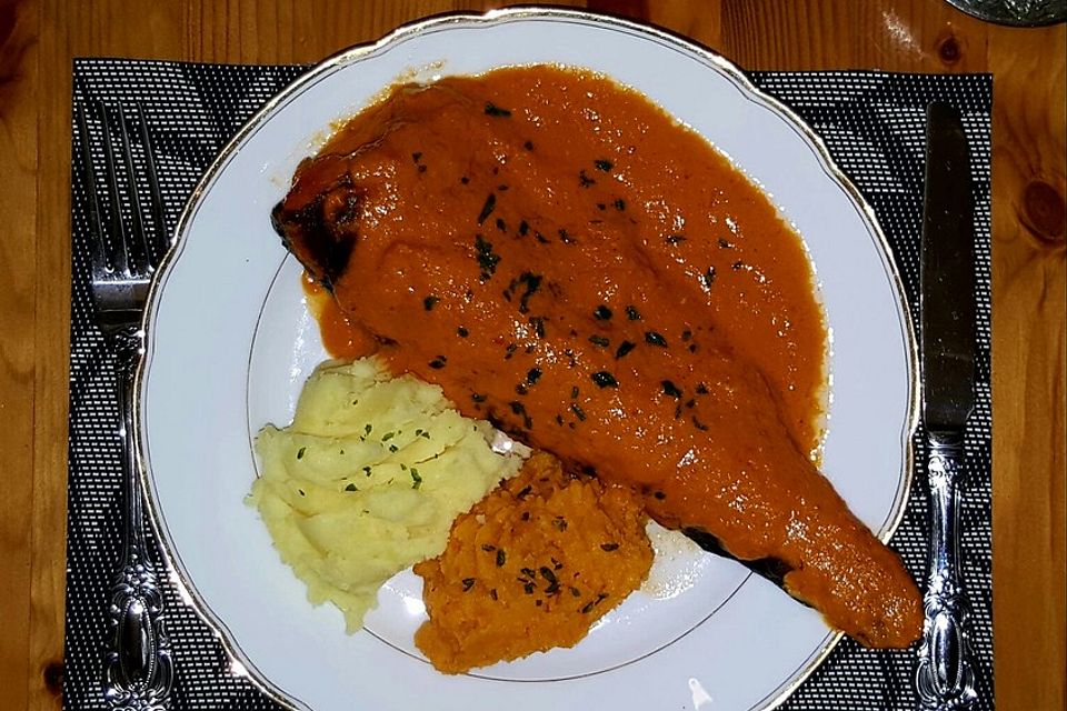 Afrikanische Kokosforellen mit Ingwer