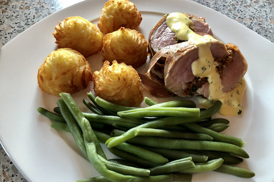 Gefüllte Schweinefilets mit Parmaschinken