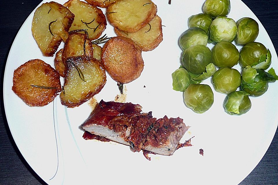 Gefüllte Schweinefilets mit Parmaschinken