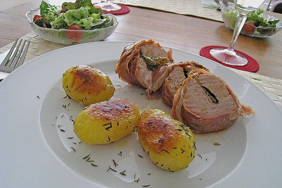 Gefüllte Schweinefilets mit Parmaschinken