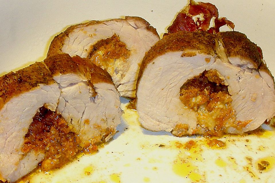 Gefüllte Schweinefilets mit Parmaschinken