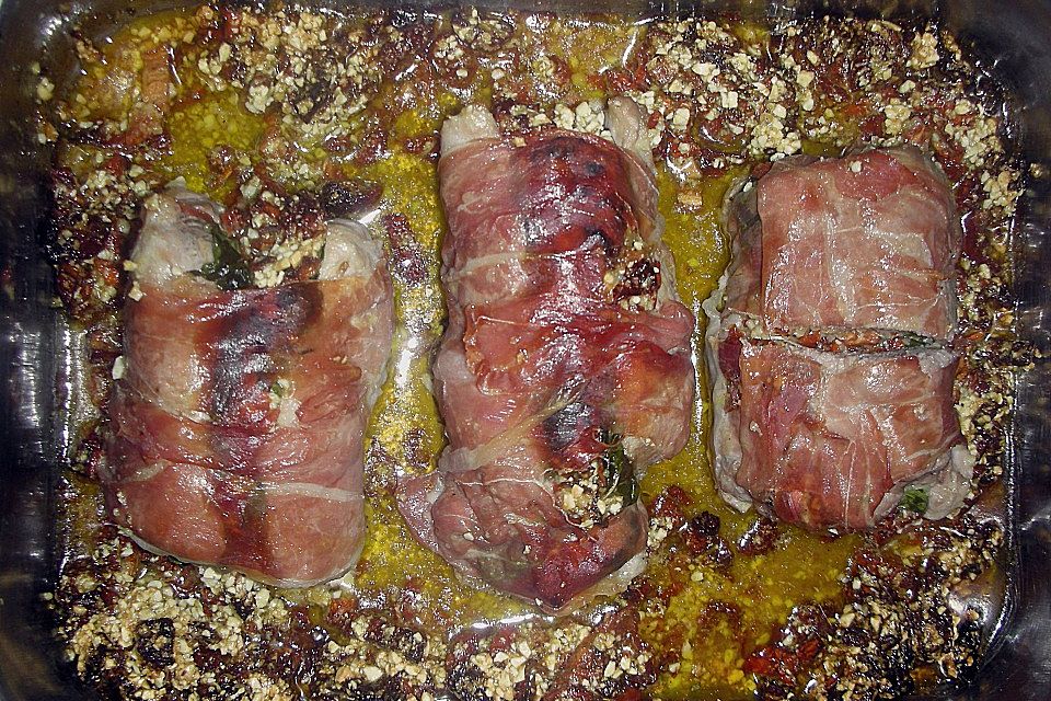 Gefüllte Schweinefilets mit Parmaschinken