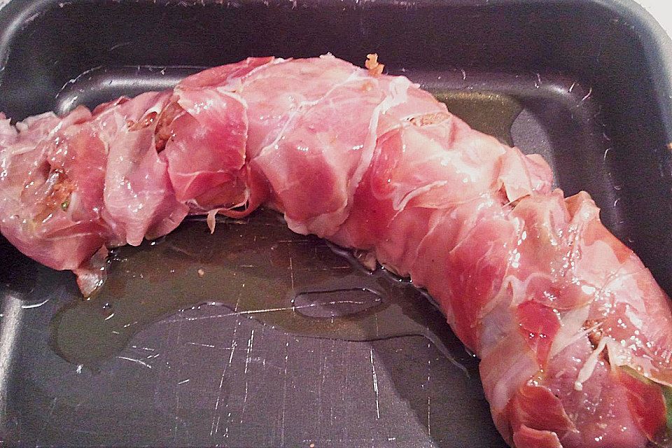 Gefüllte Schweinefilets mit Parmaschinken