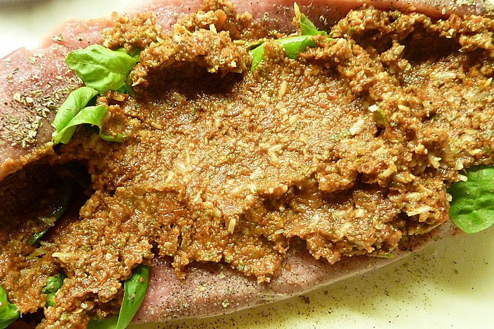 Gefüllte Schweinefilets mit Parmaschinken