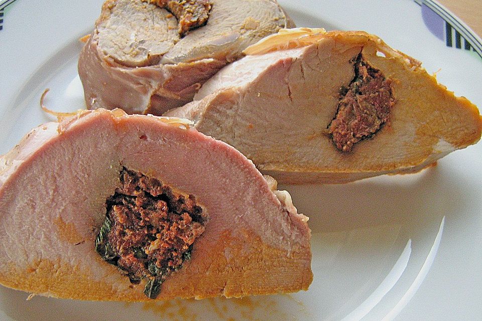 Gefüllte Schweinefilets mit Parmaschinken