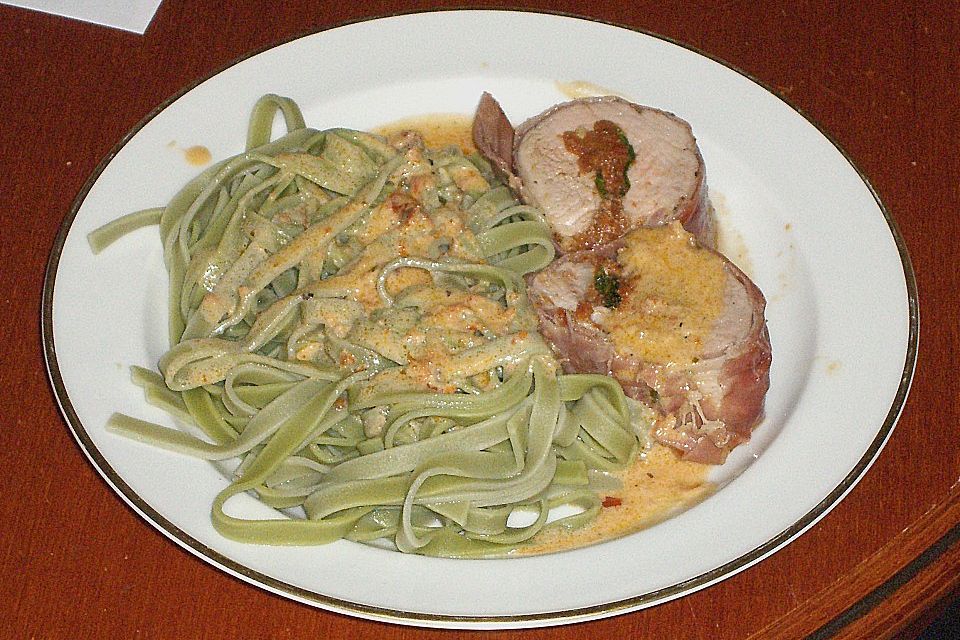 Gefüllte Schweinefilets mit Parmaschinken