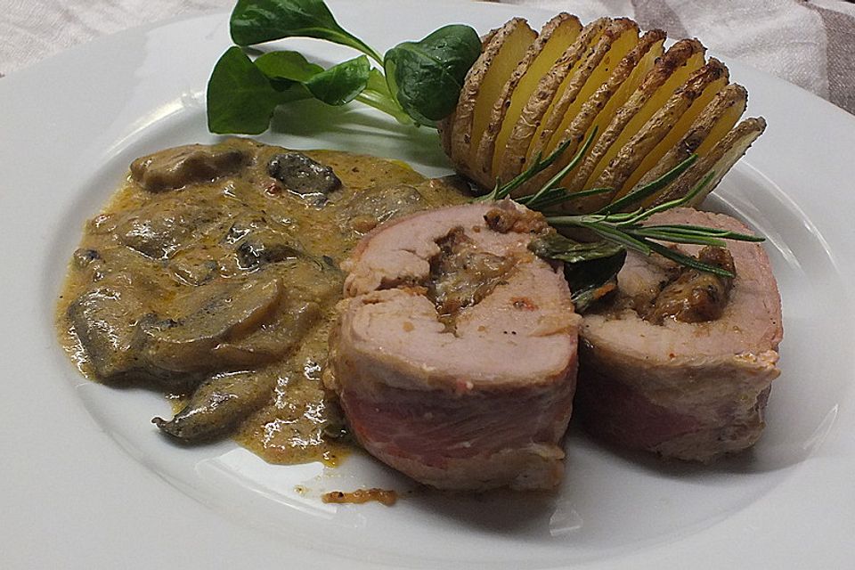 Gefüllte Schweinefilets mit Parmaschinken