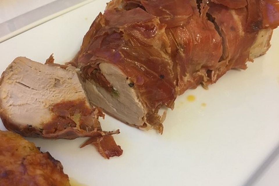 Gefüllte Schweinefilets mit Parmaschinken